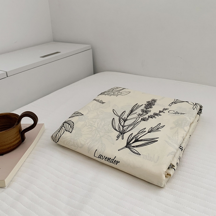 91家纺网 家纺一手货源 找家纺 柚可家居 2024新款活性印花花卉系列单被套 慕秋