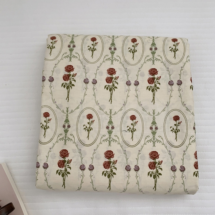 柚可家居 2024新款活性印花花卉系列单被套 沁恬