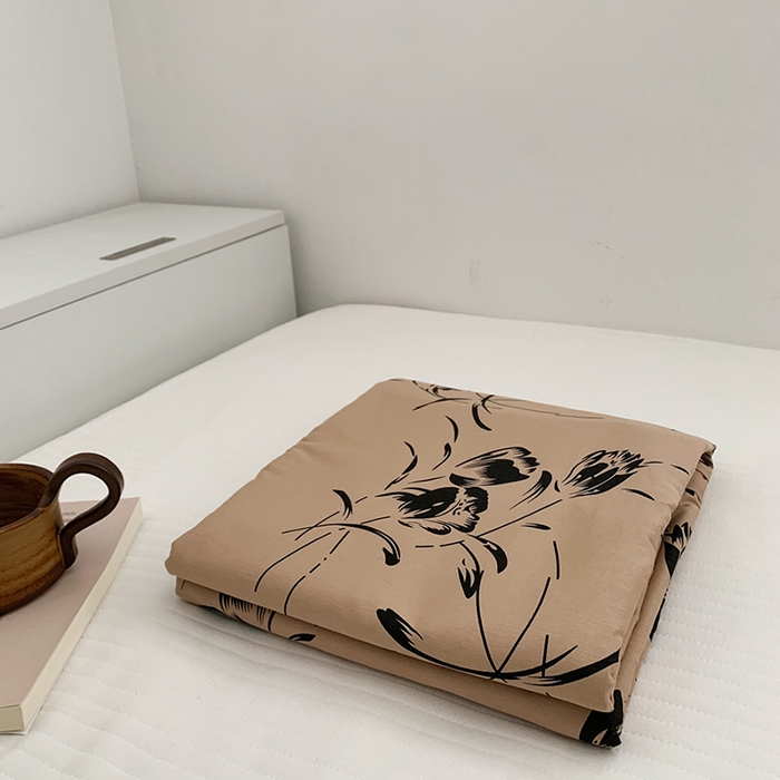 91家纺网 家纺一手货源 找家纺 柚可家居 2024新款活性印花花卉系列单被套 晚乔