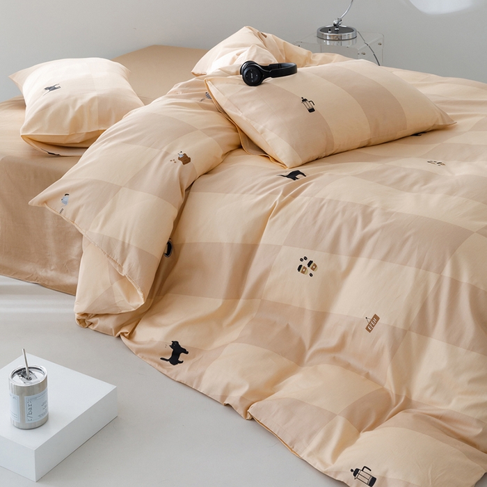 91家纺网 家纺一手货源 找家纺 （总）柚可家居 2024新款活性印花多巴胺系列单被套