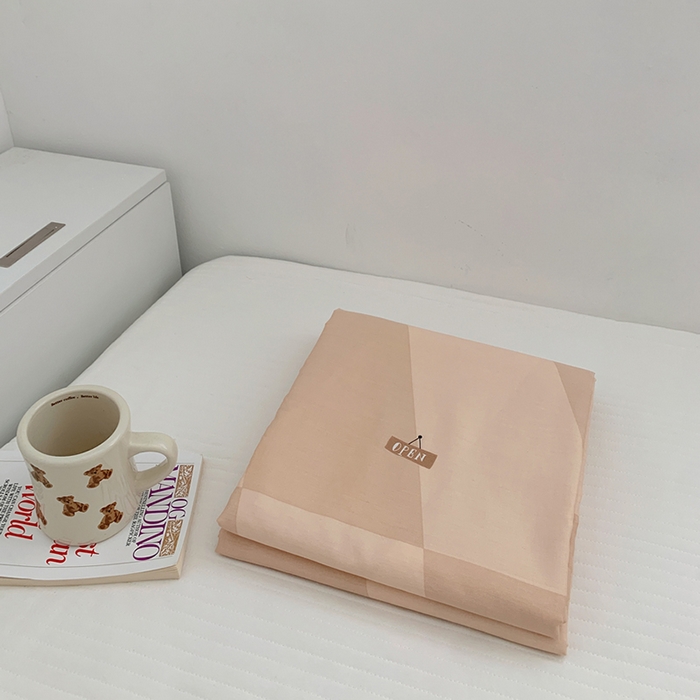 91家纺网 家纺一手货源 找家纺 柚可家居 2024新款活性印花多巴胺系列单被套 花梨