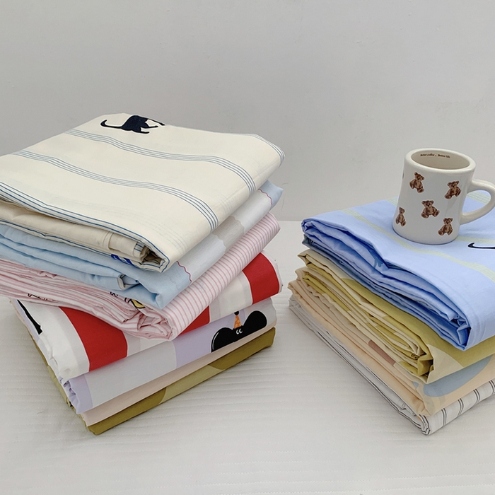 91家纺网 家纺一手货源 找家纺 柚可家居 2024新款活性印花多巴胺系列单被套 集美