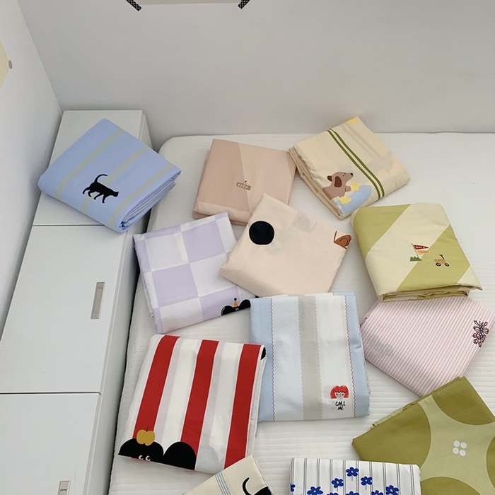 91家纺网 家纺一手货源 找家纺 柚可家居 2024新款活性印花多巴胺系列单被套 马戏团