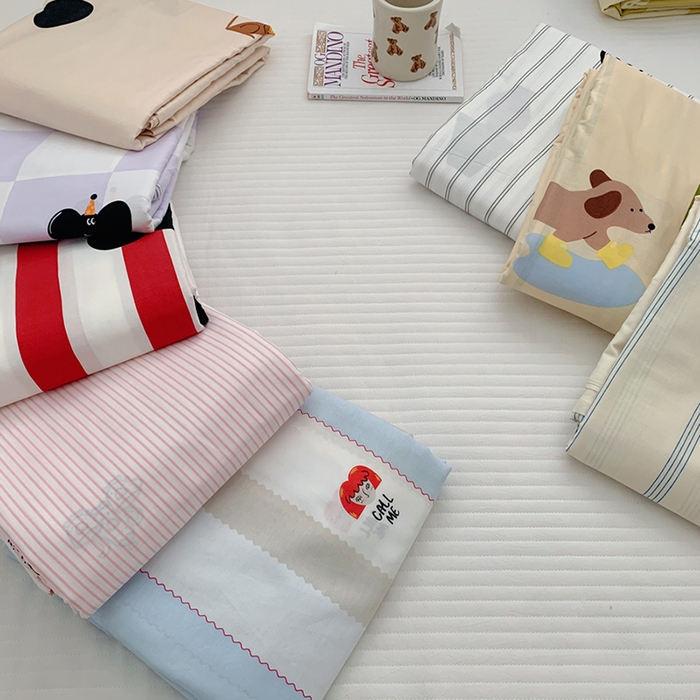 91家纺网 家纺一手货源 找家纺 柚可家居 2024新款活性印花多巴胺系列单被套 宁夏