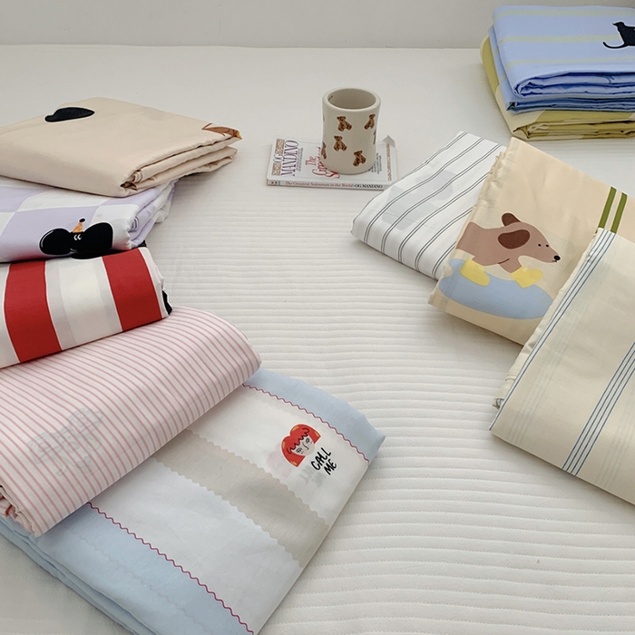 91家纺网 家纺一手货源 找家纺 柚可家居 2024新款活性印花多巴胺系列单被套 宁夏