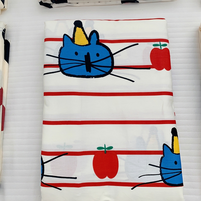 91家纺网 家纺一手货源 找家纺 （总）柚可家居 2024新款活性印花黑白系列单被套2