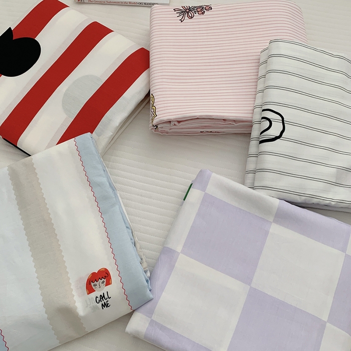 91家纺网 家纺一手货源 找家纺 柚可家居 2024新款活性印花多巴胺系列单被套 夜猫