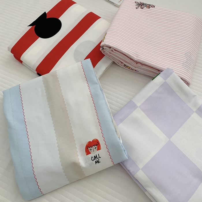 91家纺网 家纺一手货源 找家纺 柚可家居 2024新款活性印花多巴胺系列单被套 月下派对