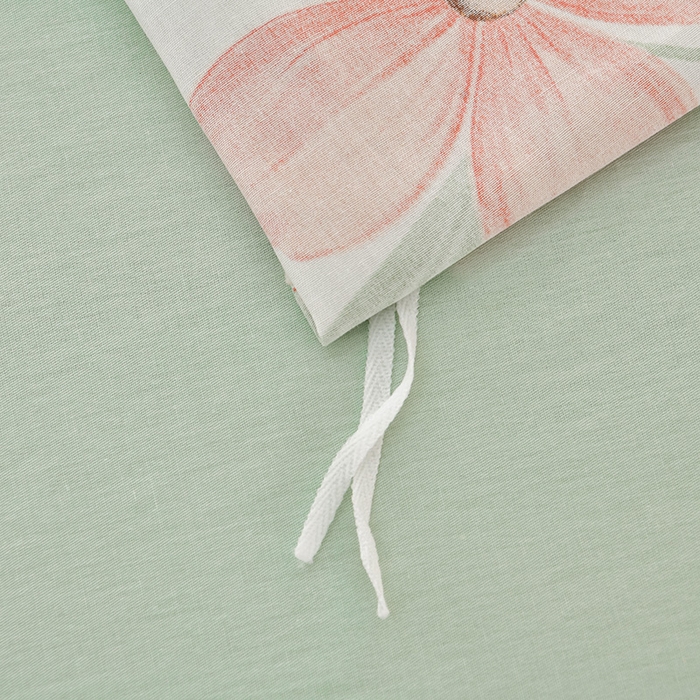 91家纺网 家纺一手货源 找家纺 绘萱家居 2025新款100%全棉床裙款斜纹印花四件套 温情初夏