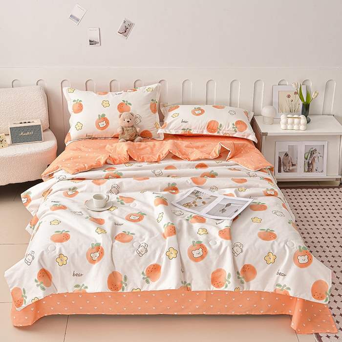 91家纺网 家纺一手货源 找家纺 绘萱家居 2025新款 100%全棉纯棉印花夏被四件套【 花型持续更新】X心想事成