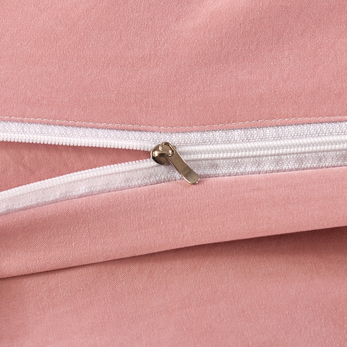 91家纺网 家纺一手货源 找家纺 代芙家纺 2025新款锦棉床盖四件套-花边款 花香-花边款-豆沙粉