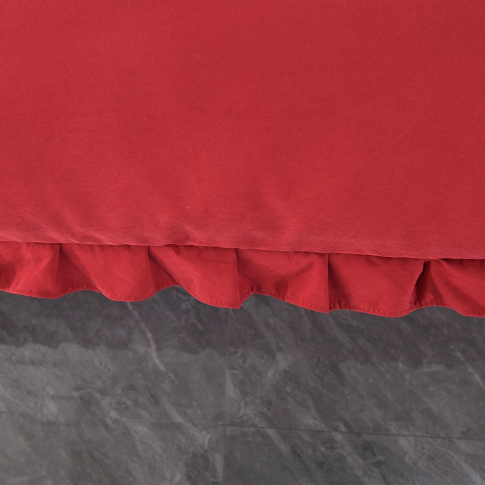 91家纺网 家纺一手货源 找家纺 代芙家纺 2025新款锦棉床盖四件套-花边款 花香-花边款-酒红