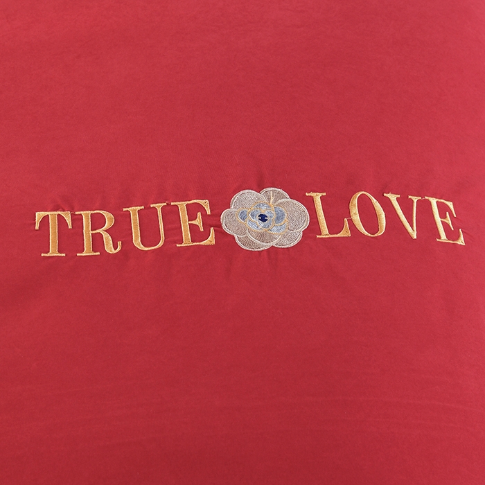 91家纺网 家纺一手货源 找家纺 代芙家纺 2025新款锦棉床盖四件套-花边款 花香-花边款-酒红