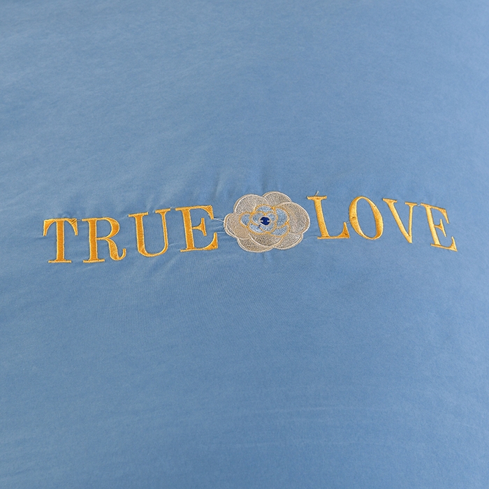 91家纺网 家纺一手货源 找家纺 代芙家纺 2025新款锦棉床盖四件套-花边款 花香-花边款-绅士蓝