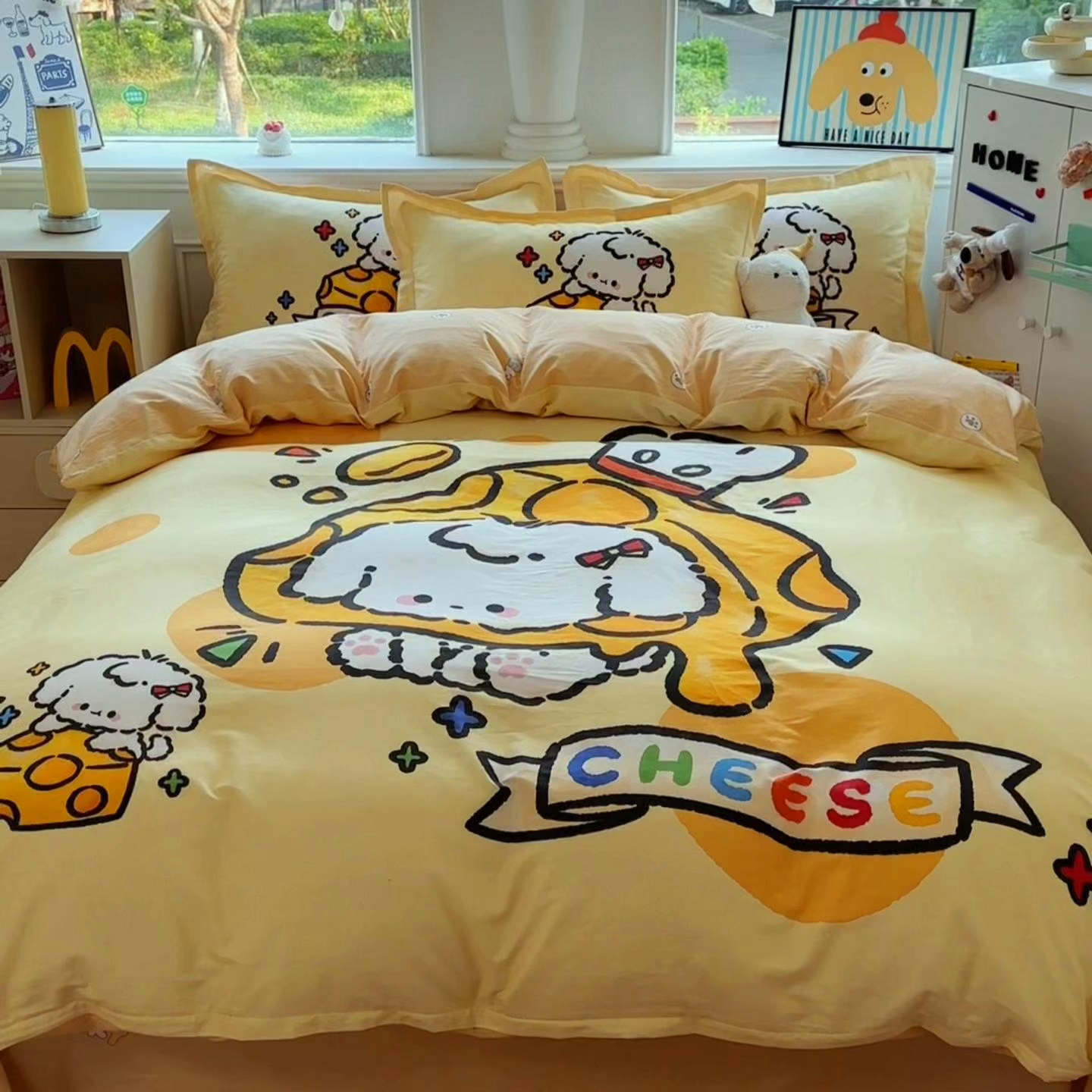 91家纺网 家纺一手货源 找家纺 （总）浩诚 2025新款原创专版设计亲肤全棉纯棉印花四件套--有作品登记证书