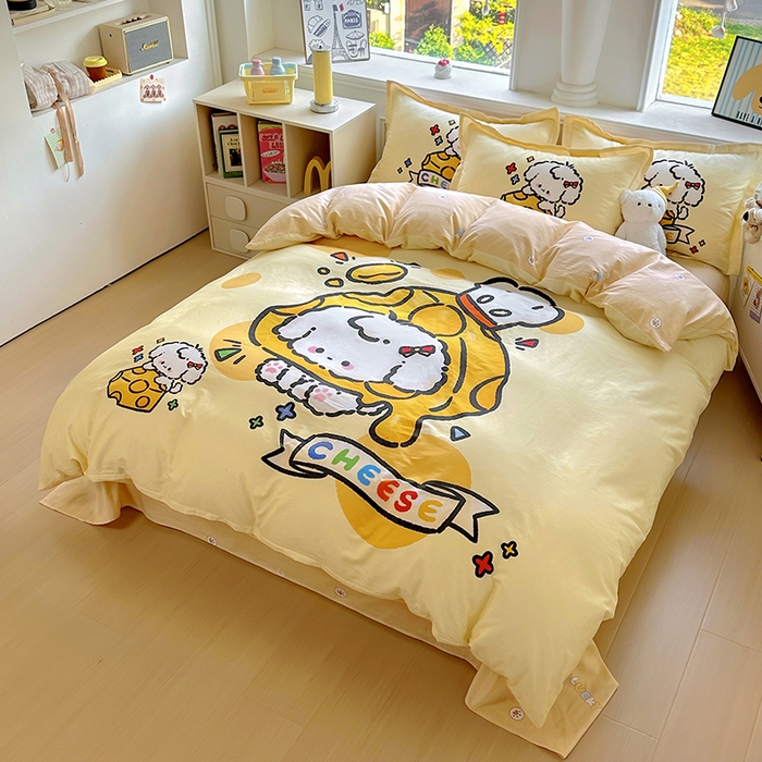 91家纺网 家纺一手货源 找家纺 （总）浩诚 2025新款原创专版设计亲肤全棉纯棉印花四件套--有作品登记证书