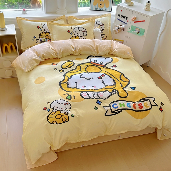 91家纺网 家纺一手货源 找家纺 （总）浩诚 2025新款原创专版设计亲肤全棉纯棉印花四件套--有作品登记证书