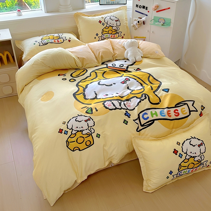 91家纺网 家纺一手货源 找家纺 （总）浩诚 2025新款原创专版设计亲肤全棉纯棉印花四件套--有作品登记证书