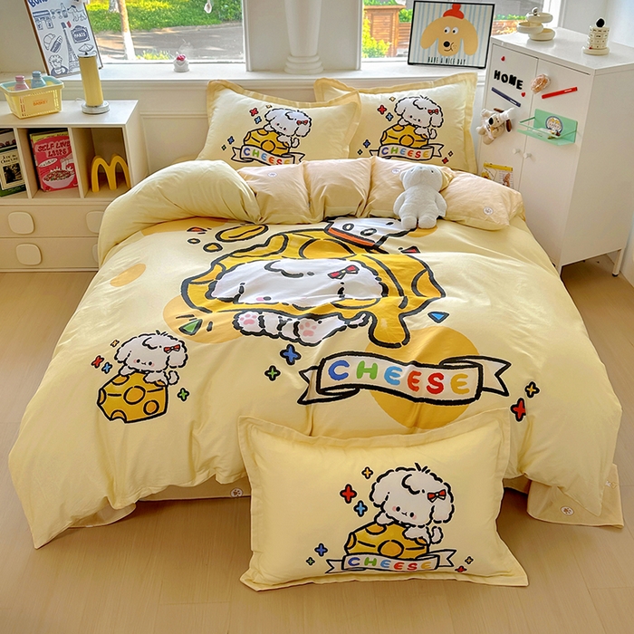 91家纺网 家纺一手货源 找家纺 （总）浩诚 2025新款原创专版设计亲肤全棉纯棉印花四件套--有作品登记证书