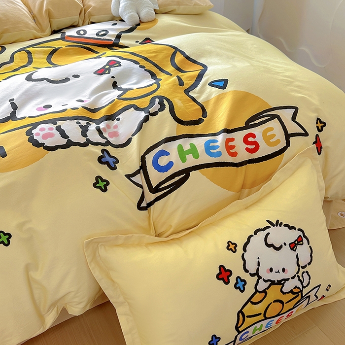 91家纺网 家纺一手货源 找家纺 （总）浩诚 2025新款原创专版设计亲肤全棉纯棉印花四件套--有作品登记证书