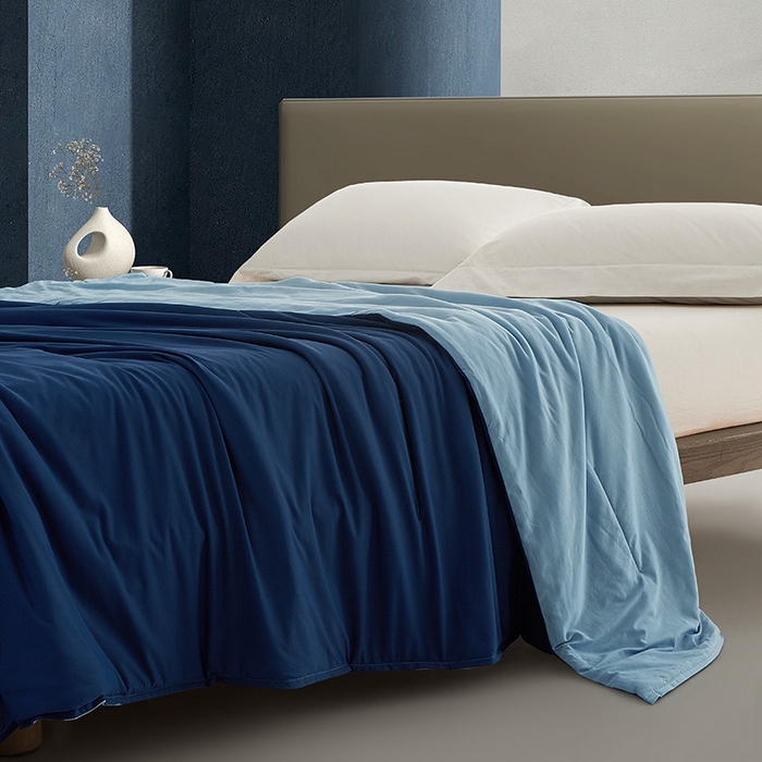 良品汇馆 2025【双面双温夏凉被】日式无印某朵深睡夏凉被Pro2良品双感深睡被夏被夏凉被纯色空被 深海兰