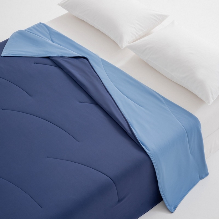 91家纺网 家纺一手货源 找家纺 良品汇馆 2025【双面双温夏凉被】日式无印某朵深睡夏凉被Pro2良品双感深睡被夏被夏凉被纯色空被 深海兰