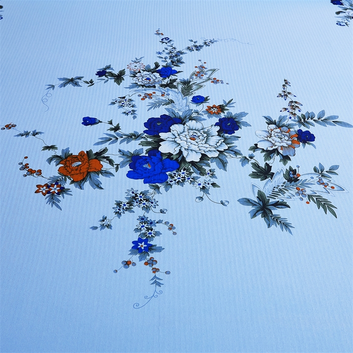 91家纺网 家纺一手货源 找家纺 居美良品 2025新款老式复古国民老上海老粗布床单单件单床单-系列三 蓝色