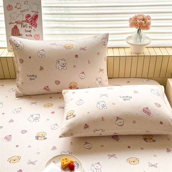 91家纺网 家纺一手货源 找家纺 （总）多品家纺 2025春夏新款超柔云感水洗棉单床笠 床笠单件-大床图