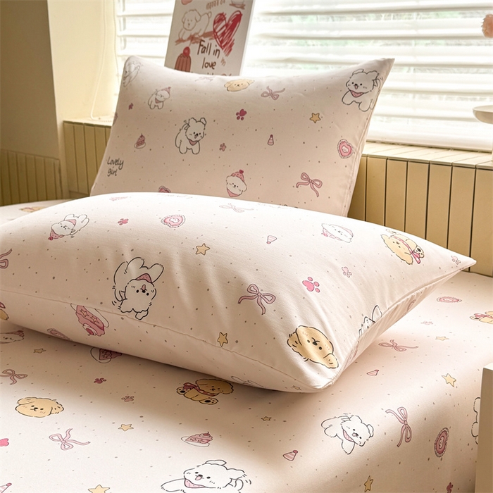 91家纺网 家纺一手货源 找家纺 （总）多品家纺 2025春夏新款超柔云感水洗棉单床笠 床笠单件-大床图