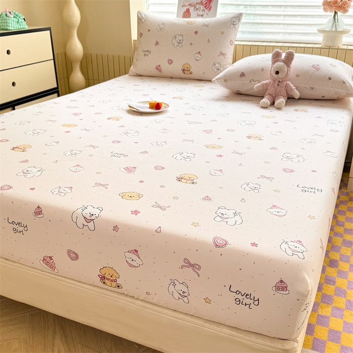 91家纺网 家纺一手货源 找家纺 （总）多品家纺 2025春夏新款超柔云感水洗棉单床笠 床笠单件-大床图