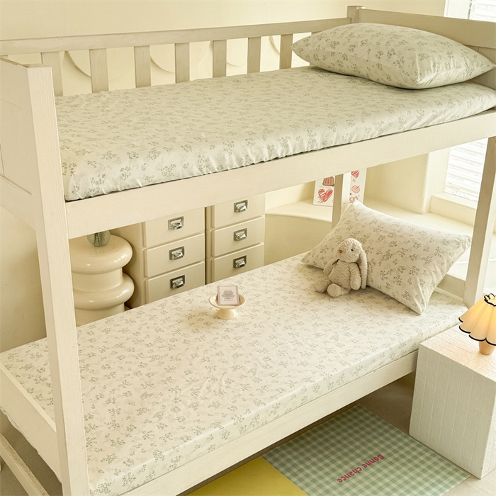 91家纺网 家纺一手货源 找家纺 （总）多品家纺 2025春夏新款超柔云感水洗棉单床笠 床笠单件-学生宿舍床