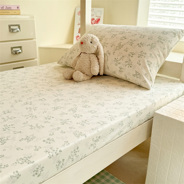 91家纺网 家纺一手货源 找家纺 （总）多品家纺 2025春夏新款超柔云感水洗棉单床笠 床笠单件-学生宿舍床