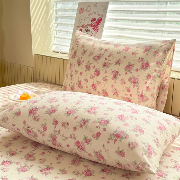 91家纺网 家纺一手货源 找家纺 多品家纺 2025春夏新款超柔云感水洗棉单床笠 床笠单件-大床图 漫芙