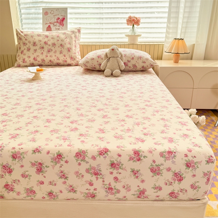 91家纺网 家纺一手货源 找家纺 多品家纺 2025春夏新款超柔云感水洗棉单床笠 床笠单件-大床图 漫芙