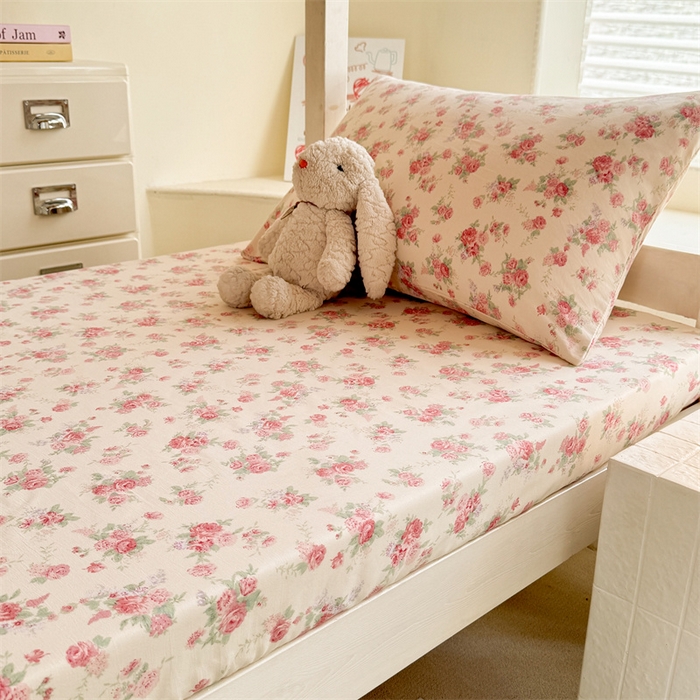 91家纺网 家纺一手货源 找家纺 多品家纺 2025春夏新款超柔云感水洗棉单床笠 床笠单件-学生宿舍床 漫芙