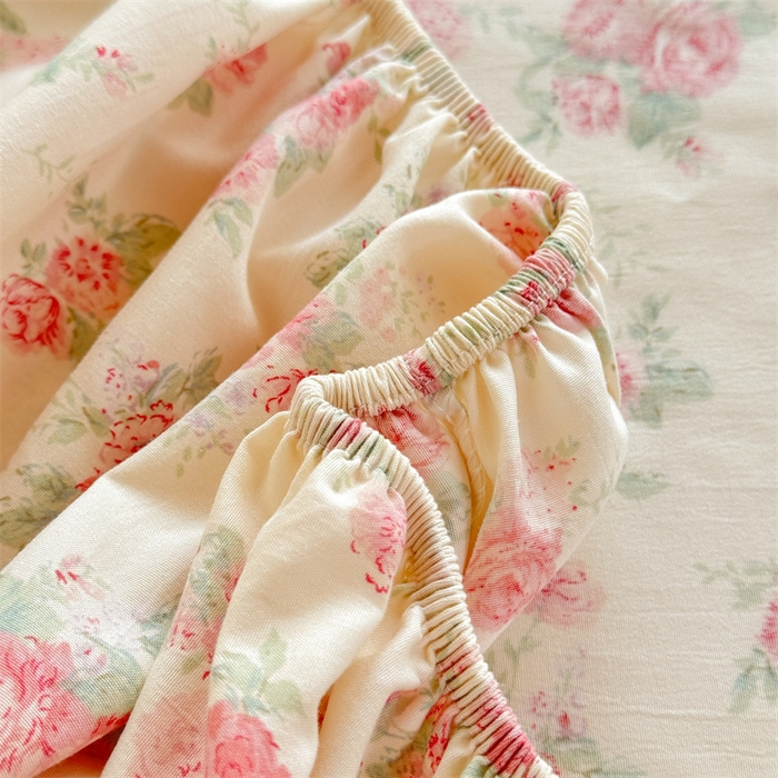 91家纺网 家纺一手货源 找家纺 多品家纺 2025春夏新款超柔云感水洗棉单床笠 床笠单件-学生宿舍床 漫芙