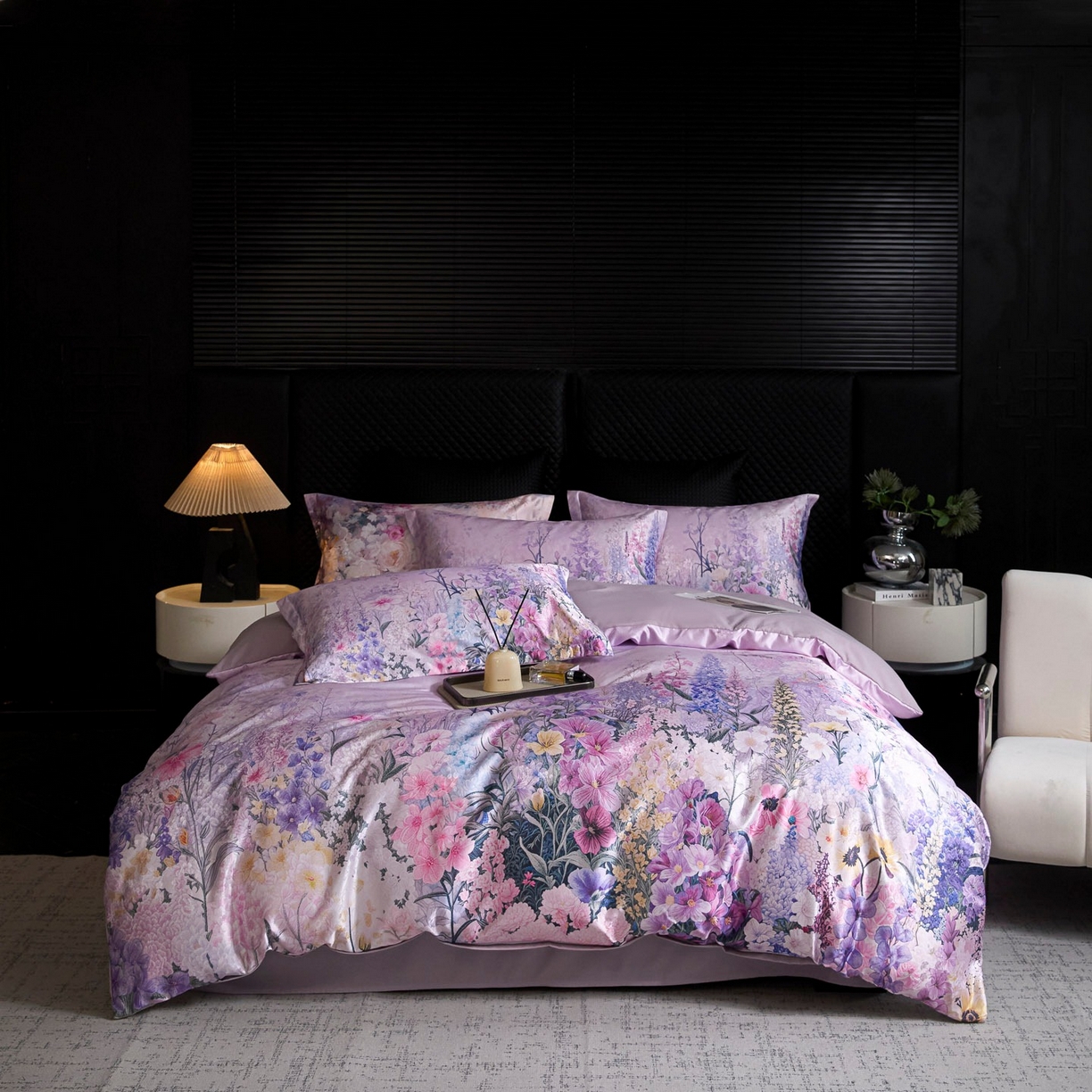 91家纺网 家纺一手货源 找家纺 （总）莱欧纳家纺 2025新款轻奢提花印花四件套