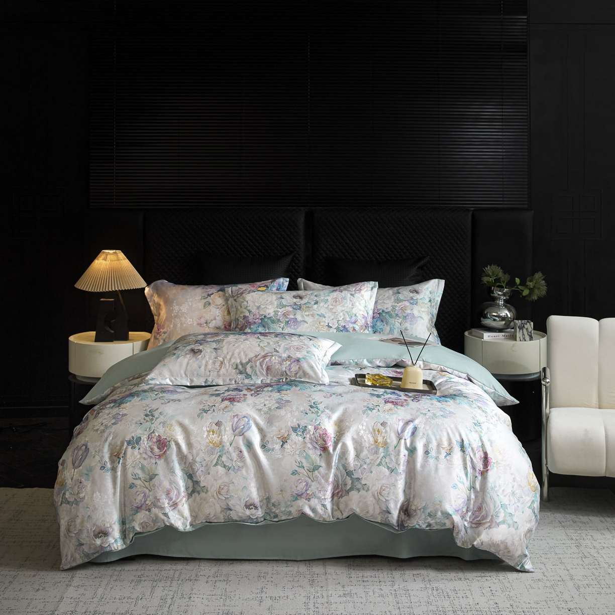 91家纺网 家纺一手货源 找家纺 （总）莱欧纳家纺 2025新款轻奢提花印花四件套