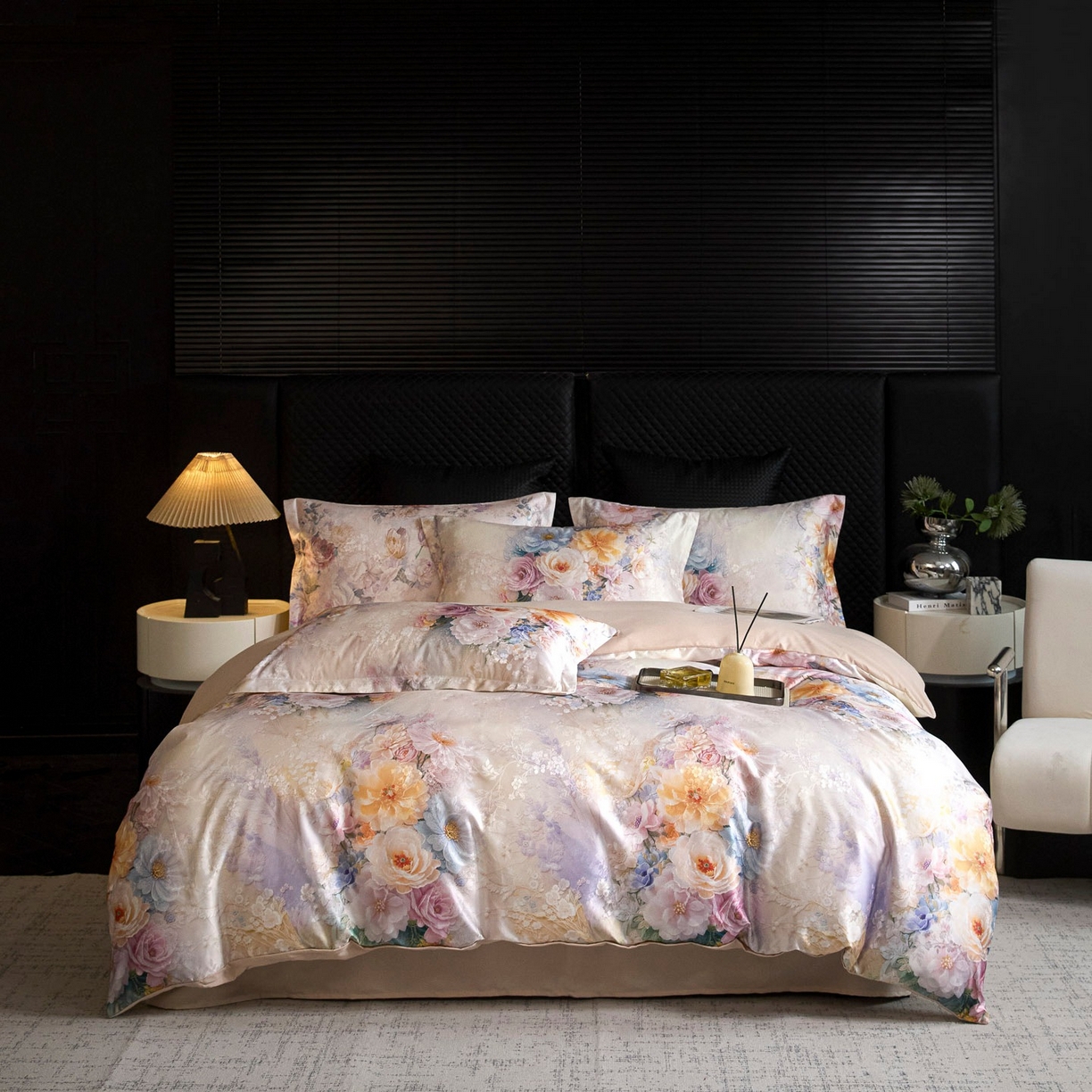 91家纺网 家纺一手货源 找家纺 （总）莱欧纳家纺 2025新款轻奢提花印花四件套