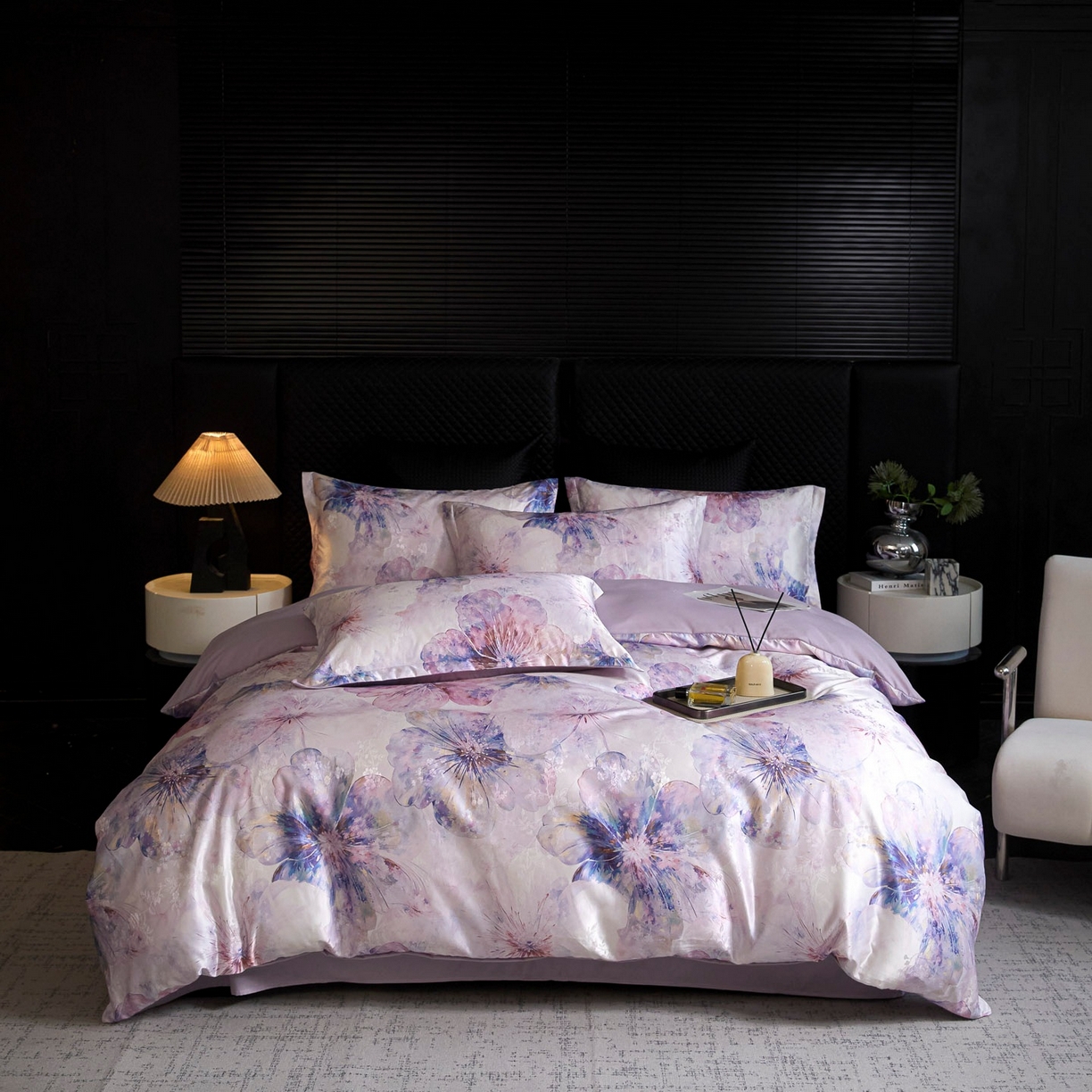 91家纺网 家纺一手货源 找家纺 （总）莱欧纳家纺 2025新款轻奢提花印花四件套