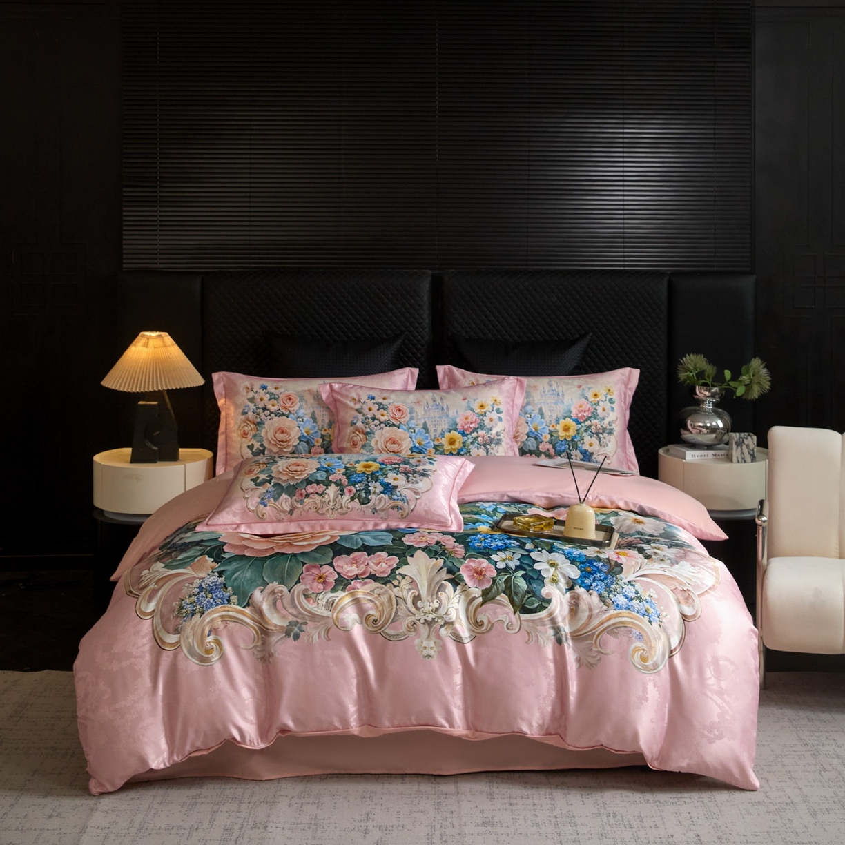 91家纺网 家纺一手货源 找家纺 （总）莱欧纳家纺 2025新款轻奢提花印花四件套