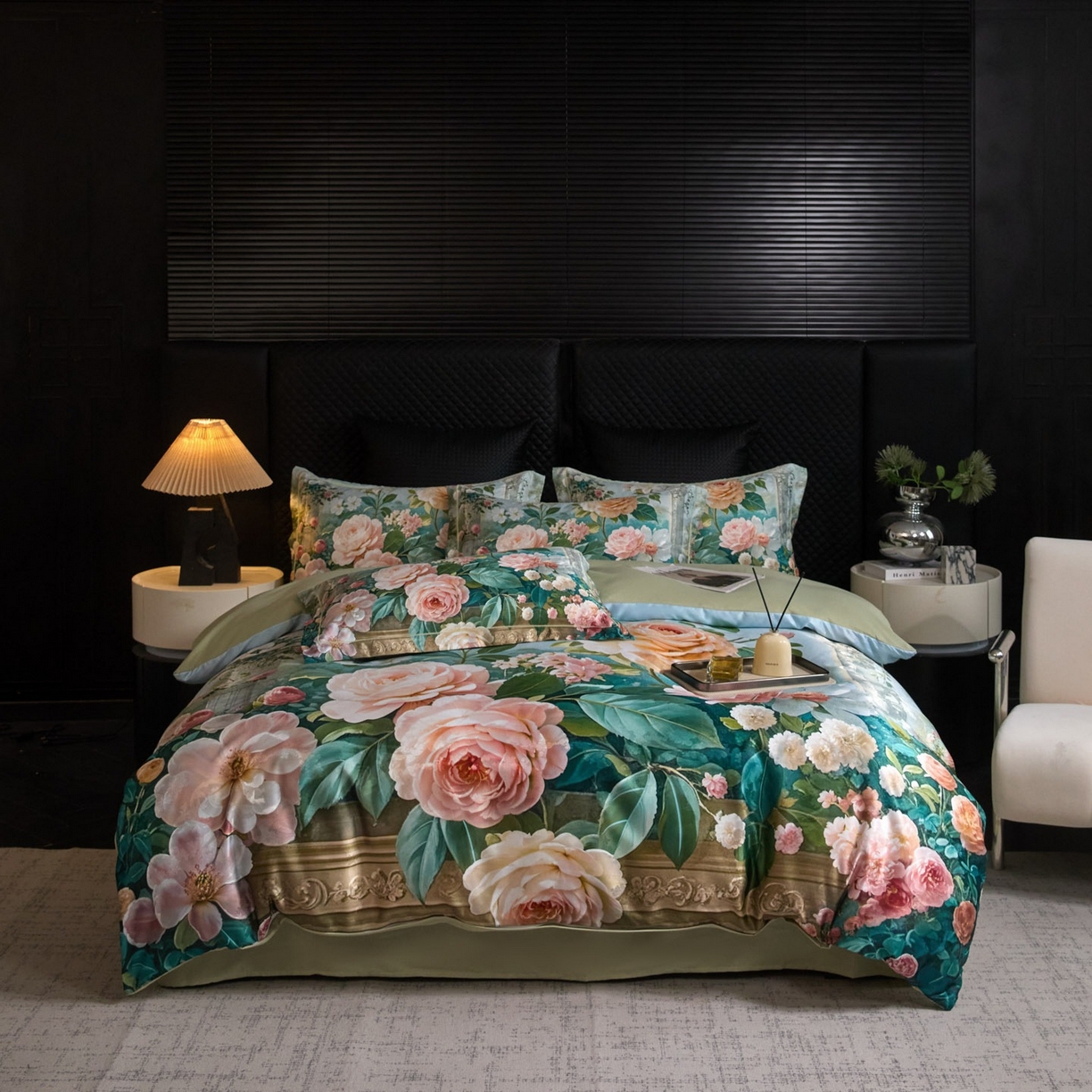 91家纺网 家纺一手货源 找家纺 （总）莱欧纳家纺 2025新款轻奢提花印花四件套