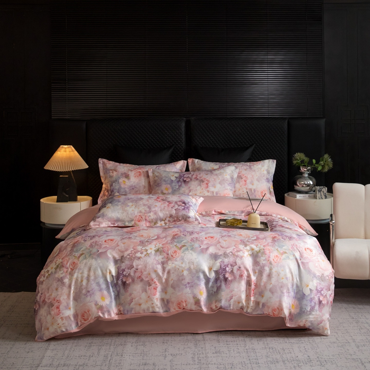 91家纺网 家纺一手货源 找家纺 （总）莱欧纳家纺 2025新款轻奢提花印花四件套