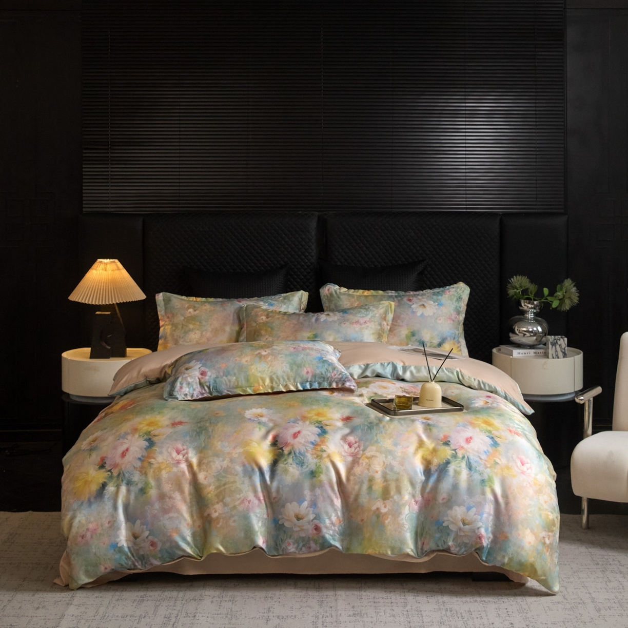 91家纺网 家纺一手货源 找家纺 （总）莱欧纳家纺 2025新款轻奢提花印花四件套