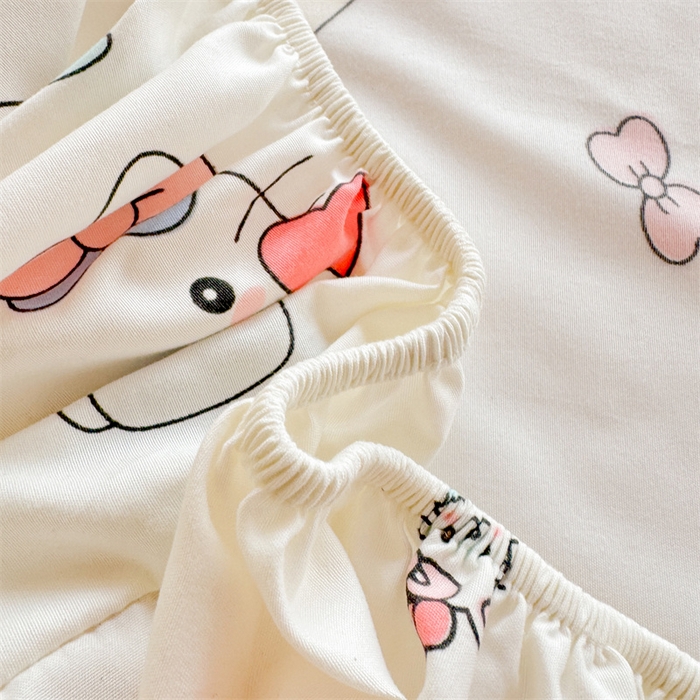 91家纺网 家纺一手货源 找家纺 多品家纺 2025春夏新款超柔云感水洗棉单床笠 床笠单件-学生宿舍床 甜心蛋糕