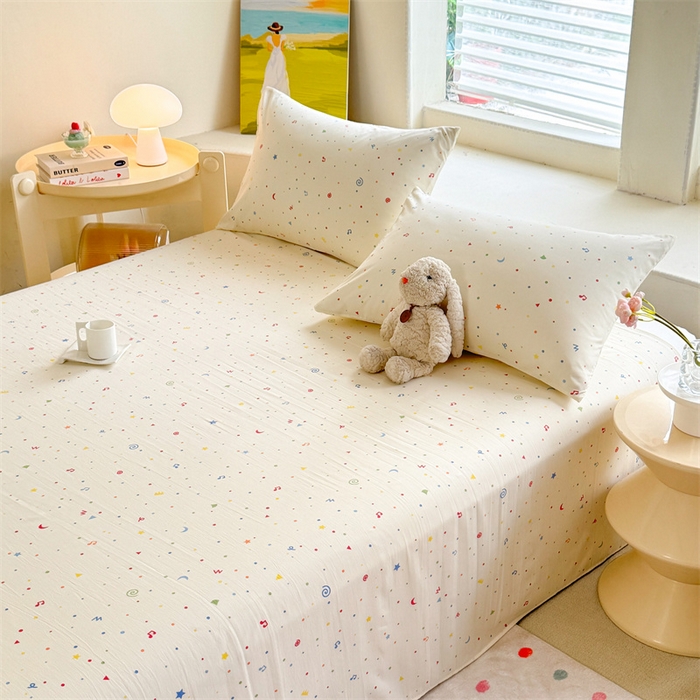 91家纺网 家纺一手货源 找家纺 多品家纺 2025春夏新款超柔水洗棉单床单 床单单件 花夕