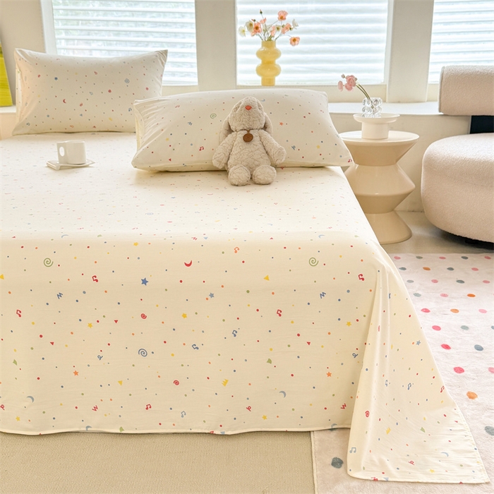 91家纺网 家纺一手货源 找家纺 多品家纺 2025春夏新款超柔水洗棉单床单 床单单件 花夕