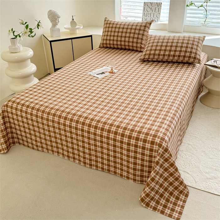 91家纺网 家纺一手货源 找家纺 多品家纺 2025春夏新款超柔水洗棉单床单 床单单件 时光