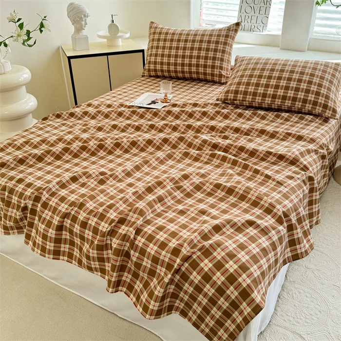 91家纺网 家纺一手货源 找家纺 多品家纺 2025春夏新款超柔水洗棉单床单 床单单件 时光