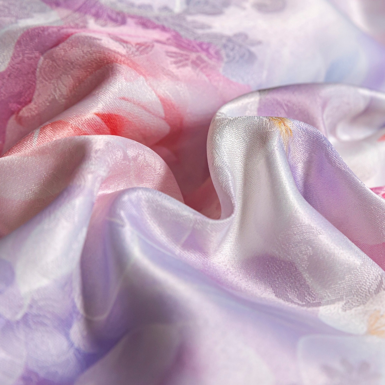 91家纺网 家纺一手货源 找家纺 莱欧纳家纺 2025新款轻奢提花印花四件套 雅典娜-紫